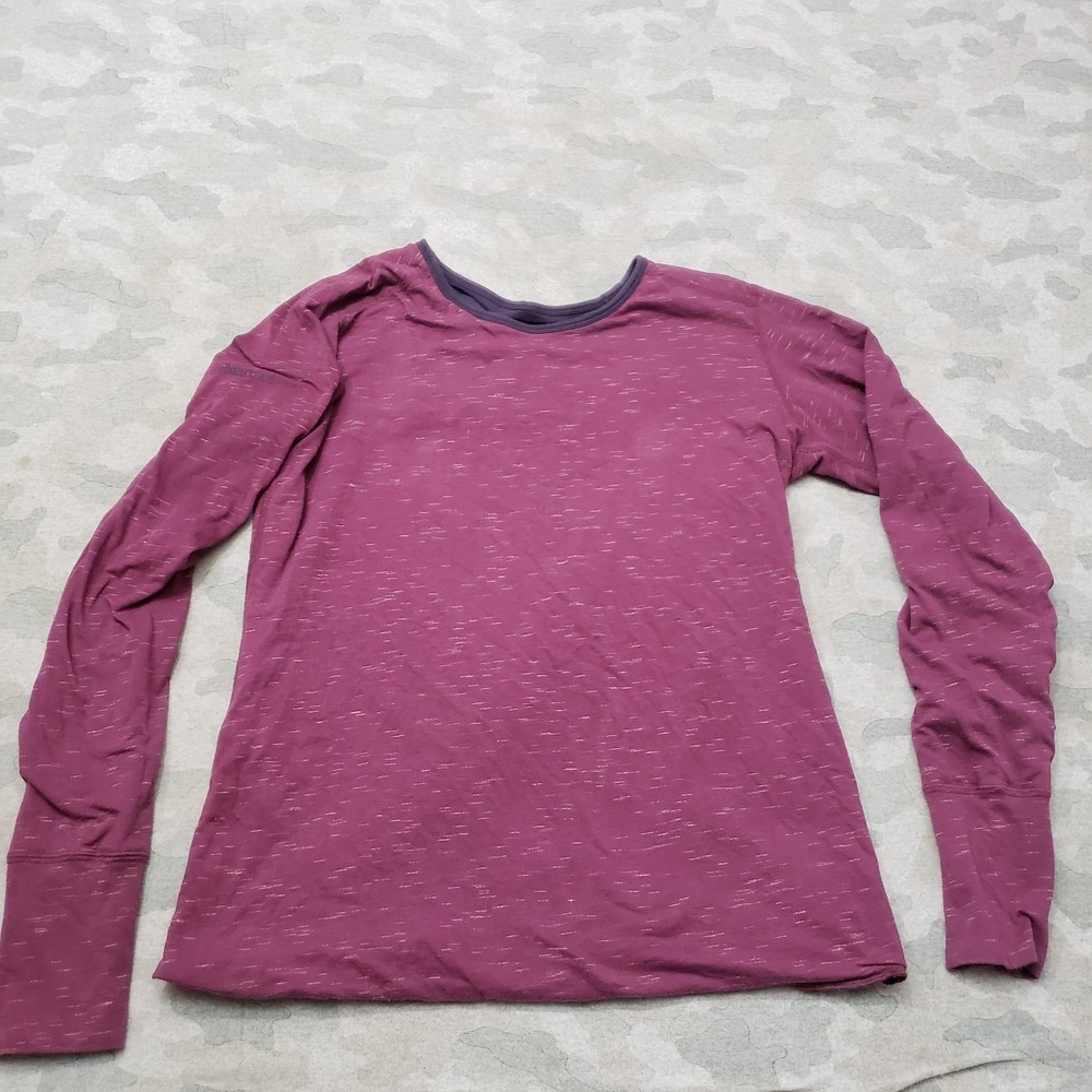 Marmot Top Womens Small Purple Pullover Reversible Long Sleeve Outdoors